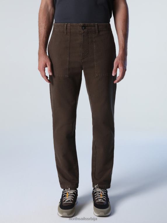 панталоне од рециклираног памука какао одећу мушкарци PDV4J833 North Sails