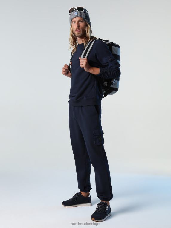 флис јоггерс Морнарско плаво одећу мушкарци PDV4J954 North Sails