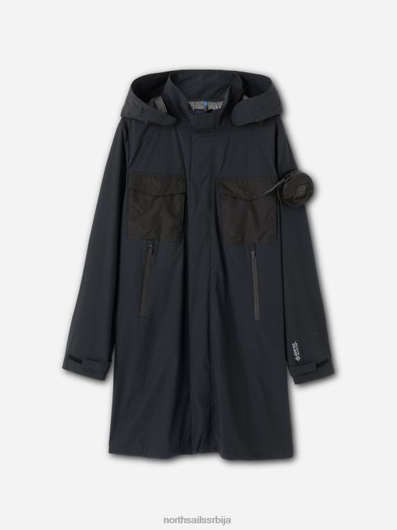 маетхиа парка црн одећу мушкарци PDV4J1292 North Sails