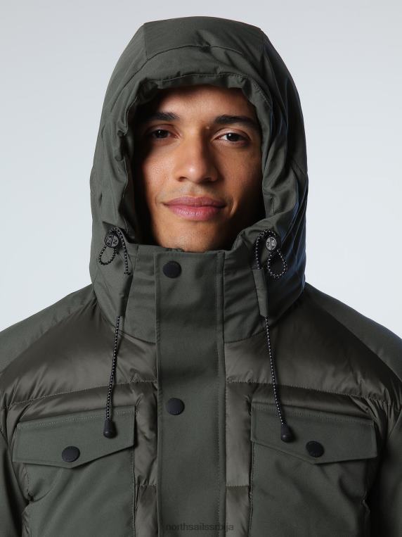 глациер парка бронзано зелена одећу мушкарци PDV4J846 North Sails
