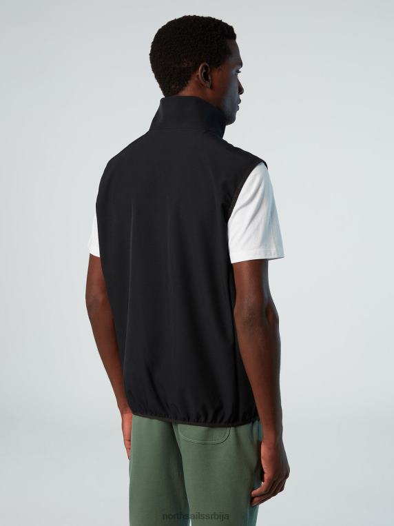 помоћни прслук црн одећу мушкарци PDV4J28 North Sails