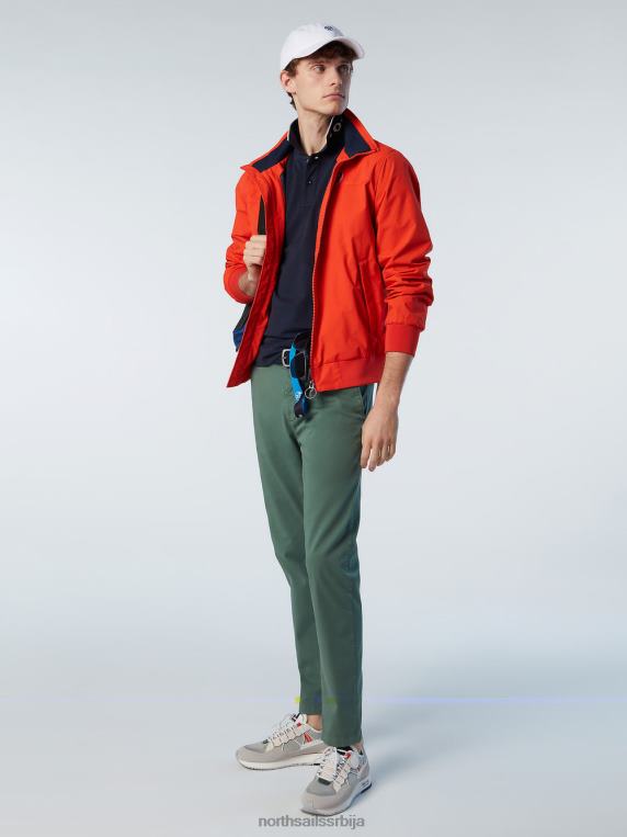 дефанзивац габардин цхинос војнички зелени одећу мушкарци PDV4J325 North Sails