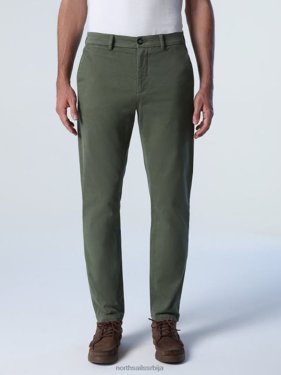 цхинос уског кроја бронзано зелена одећу мушкарци PDV4J799 North Sails