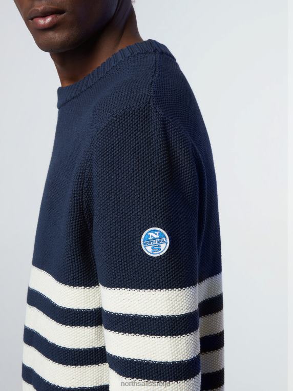 бретонски џемпер на пруге комбинација 1 одећу мушкарци PDV4J246 North Sails