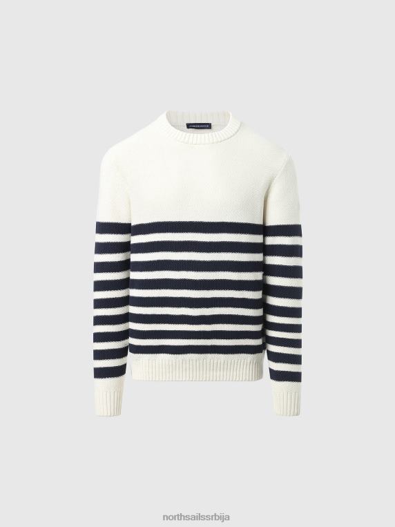 бретонски џемпер на пруге комбинација 2 одећу мушкарци PDV4J245 North Sails