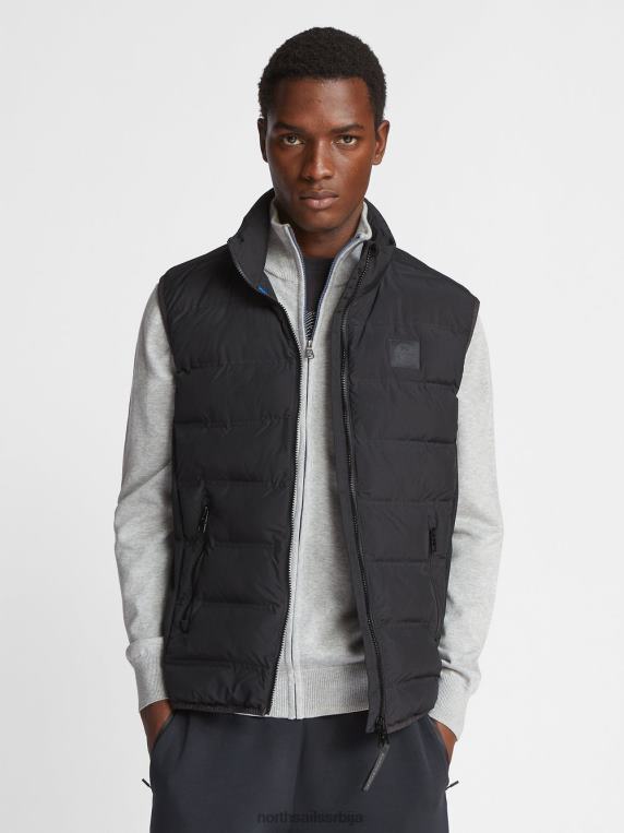 кардиган са високим изрезом сиви меланж одећу мушкарци PDV4J1067 North Sails