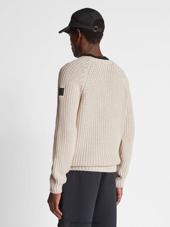 џемпер са великим изрезом беж одећу мушкарци PDV4J1102 North Sails