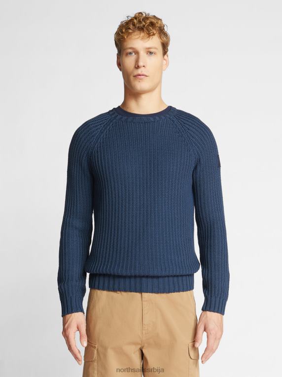 џемпер са великим изрезом Морнарско плаво одећу мушкарци PDV4J1104 North Sails