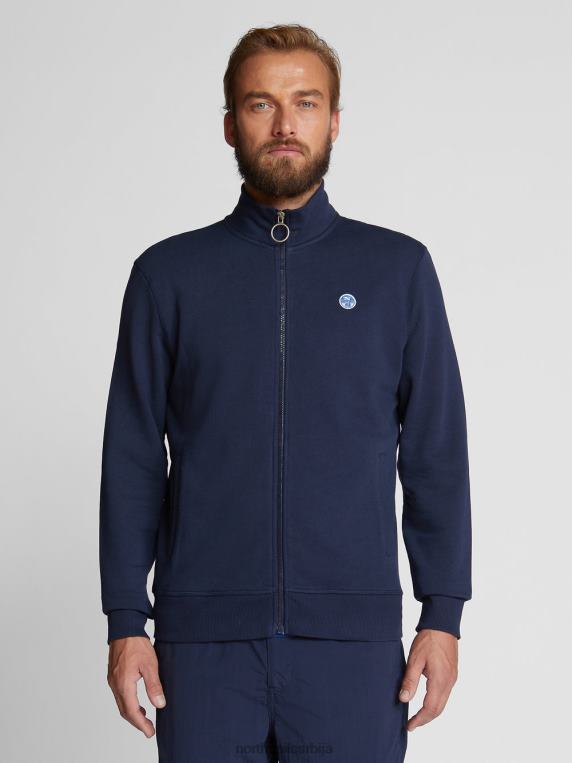 флис кардиган Морнарско плаво одећу мушкарци PDV4J1161 North Sails