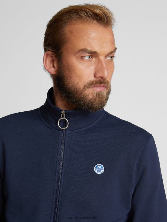 флис кардиган Морнарско плаво одећу мушкарци PDV4J1161 North Sails