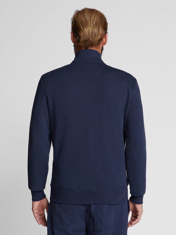 флис кардиган Морнарско плаво одећу мушкарци PDV4J1161 North Sails