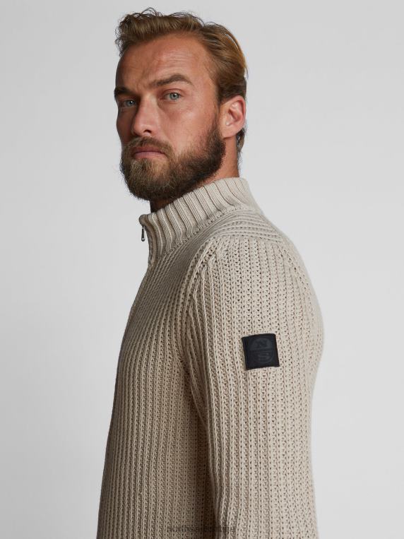 кардиган са рајсфершлусом беж одећу мушкарци PDV4J1240 North Sails
