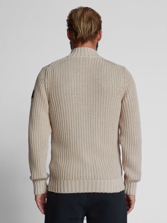 кардиган са рајсфершлусом беж одећу мушкарци PDV4J1240 North Sails