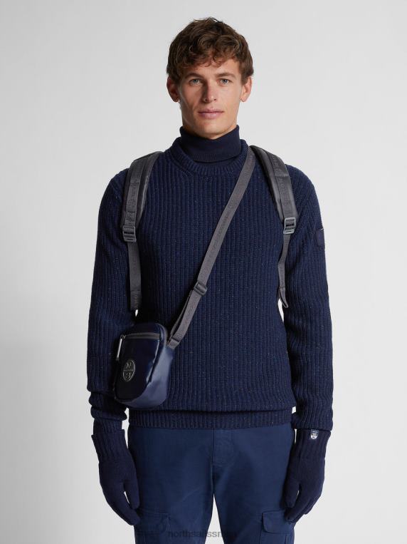 рибарски ребрасти џемпер Морнарско плаво одећу мушкарци PDV4J1299 North Sails