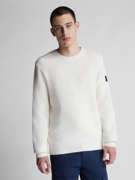 џемпер од памука и вуне марсхмаллов одећу мушкарци PDV4J1307 North Sails