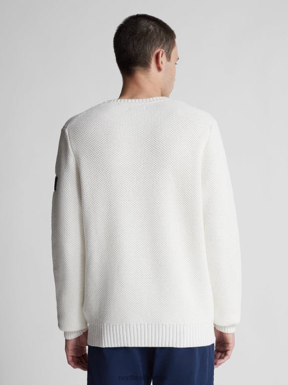 џемпер од памука и вуне марсхмаллов одећу мушкарци PDV4J1307 North Sails