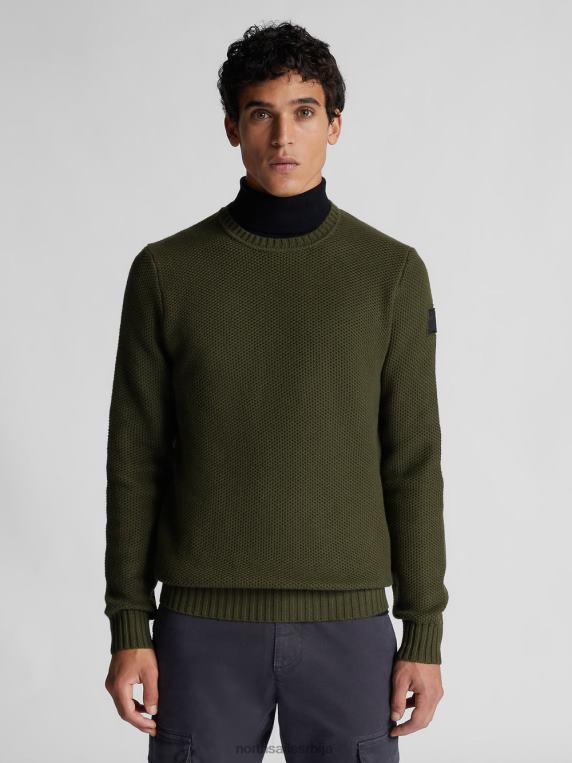 џемпер од памука и вуне шумска ноћ одећу мушкарци PDV4J1308 North Sails