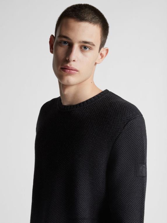 џемпер од памука и вуне тамно сиви меланж одећу мушкарци PDV4J1310 North Sails