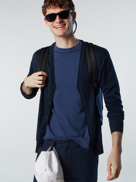 кардиган од органског памука Морнарско плаво одећу мушкарци PDV4J240 North Sails