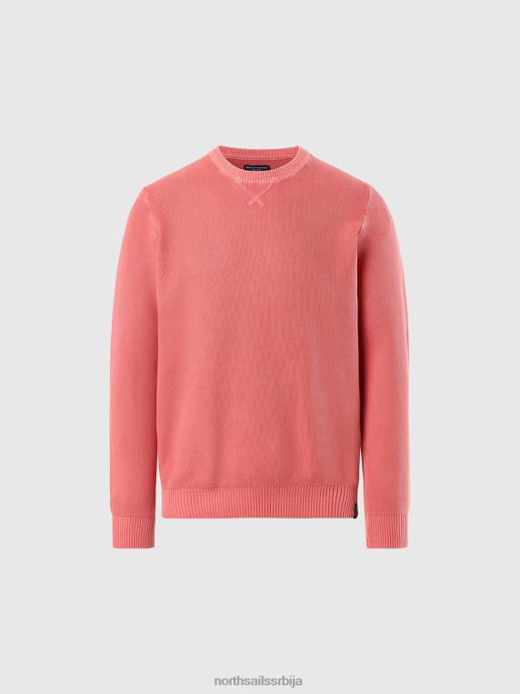 органски памук са округлим изрезом зачињени корал одећу мушкарци PDV4J243 North Sails