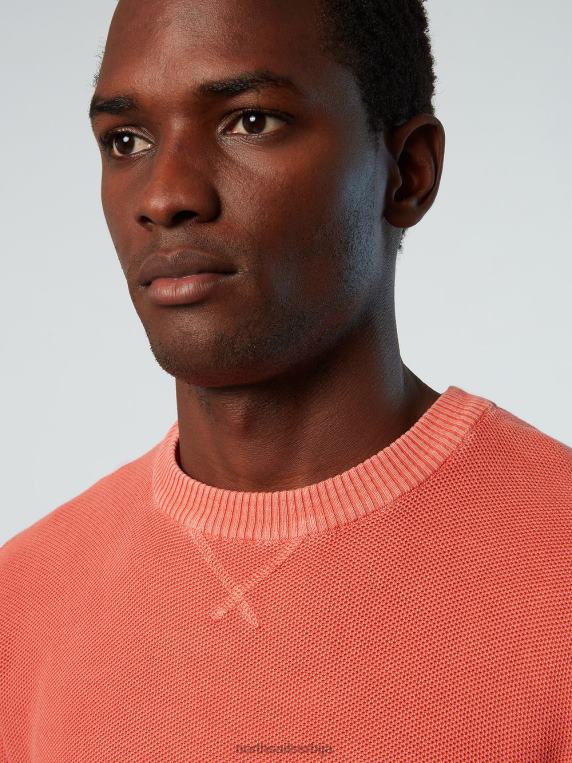 органски памук са округлим изрезом зачињени корал одећу мушкарци PDV4J243 North Sails