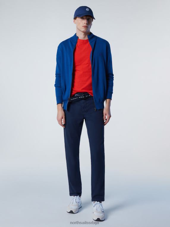 кардиган са пуним патентним затварачем океанско плаво одећу мушкарци PDV4J249 North Sails