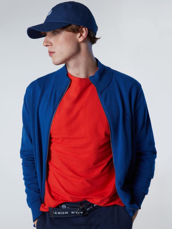 кардиган са пуним патентним затварачем океанско плаво одећу мушкарци PDV4J249 North Sails