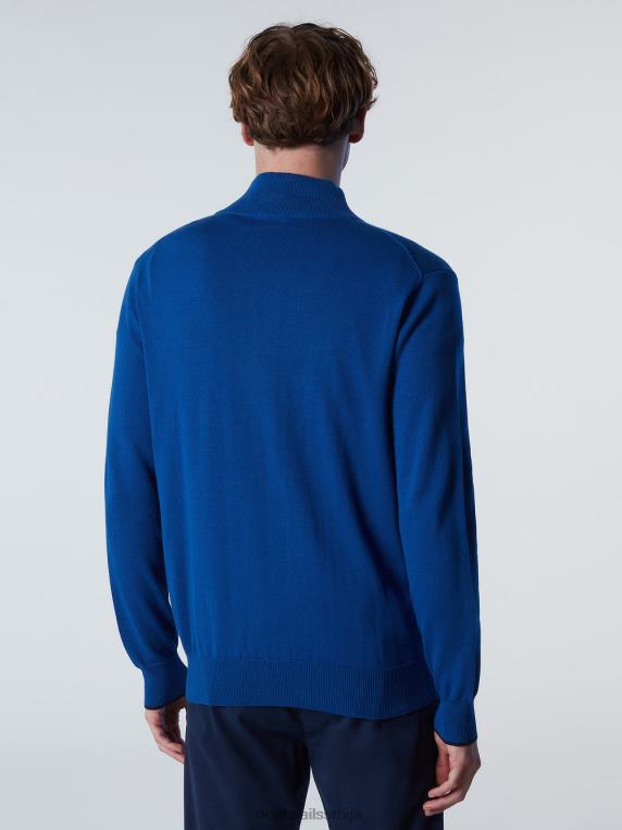 кардиган са пуним патентним затварачем океанско плаво одећу мушкарци PDV4J249 North Sails