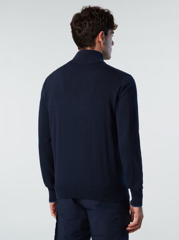 кардиган са пуним патентним затварачем Морнарско плаво одећу мушкарци PDV4J250 North Sails