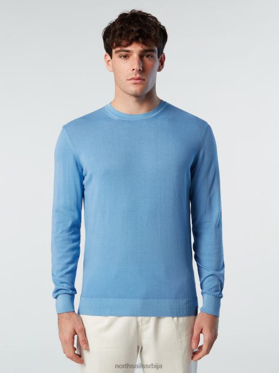 џемпер са округлим изрезом нов различка плава одећу мушкарци PDV4J256 North Sails