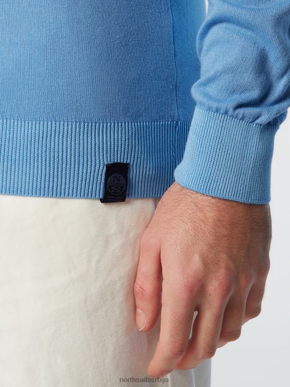 џемпер са округлим изрезом нов различка плава одећу мушкарци PDV4J256 North Sails