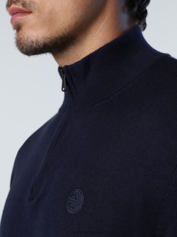 џемпер са рајсфершлусом Морнарско плаво одећу мушкарци PDV4J731 North Sails