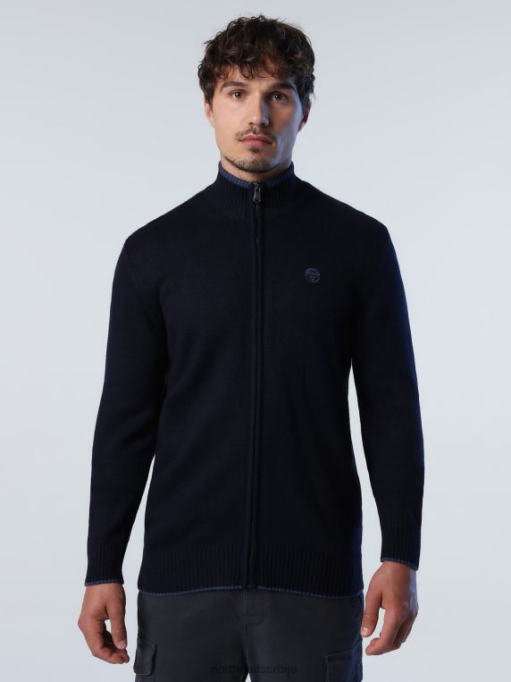 кардиган од еко кашмира Морнарско плаво одећу мушкарци PDV4J766 North Sails