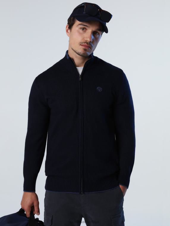 кардиган од еко кашмира Морнарско плаво одећу мушкарци PDV4J766 North Sails