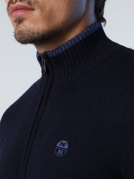 кардиган од еко кашмира Морнарско плаво одећу мушкарци PDV4J766 North Sails