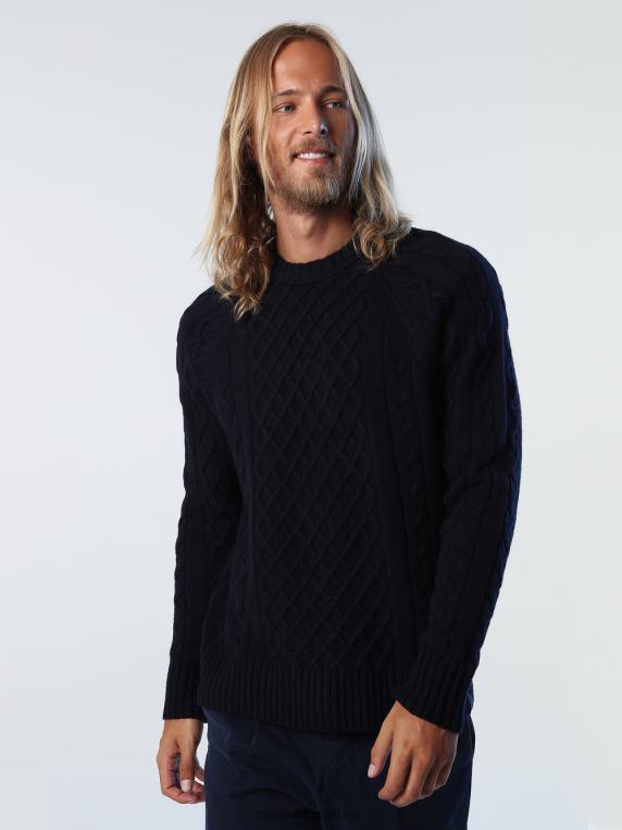 кабловски плетени џемпер Морнарско плаво одећу мушкарци PDV4J769 North Sails