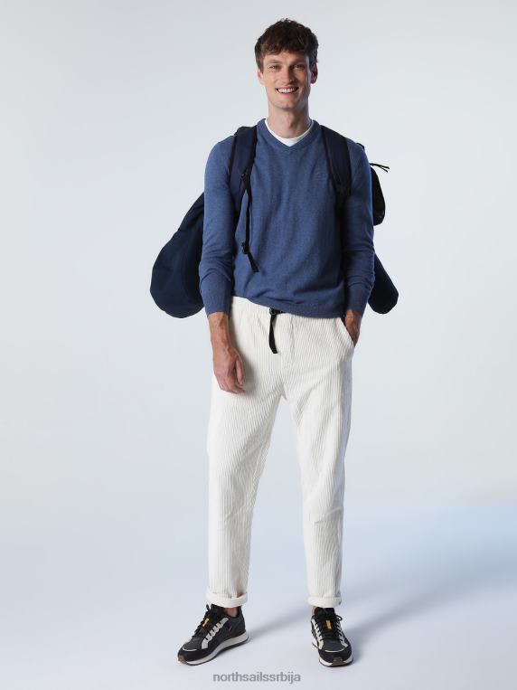 џемпер с в-изрезом тамни тексас одећу мушкарци PDV4J777 North Sails