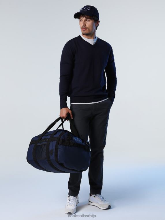 џемпер с в-изрезом Морнарско плаво одећу мушкарци PDV4J778 North Sails