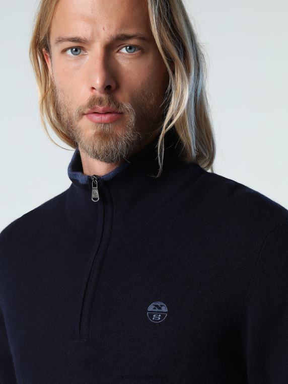 џемпер од еко кашмира Морнарско плаво одећу мушкарци PDV4J794 North Sails