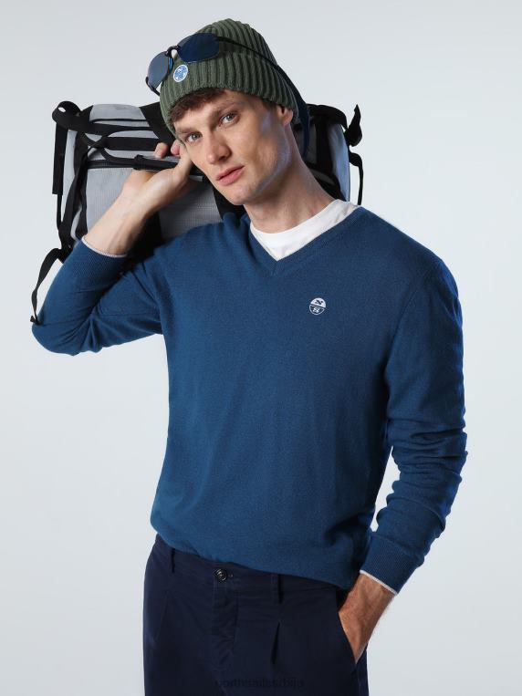 џемпер са В-изрезом посеидон одећу мушкарци PDV4J807 North Sails