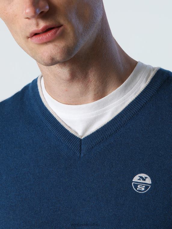 џемпер са В-изрезом посеидон одећу мушкарци PDV4J807 North Sails