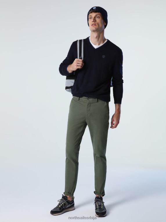 џемпер са В-изрезом Морнарско плаво одећу мушкарци PDV4J808 North Sails