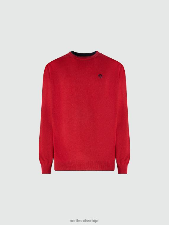 еко џемпер од кашмира црвена одећу мушкарци PDV4J884 North Sails