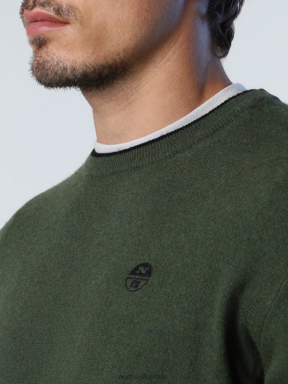 еко џемпер од кашмира бршљан зелен одећу мушкарци PDV4J887 North Sails