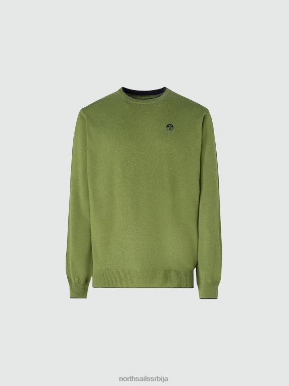 еко џемпер од кашмира бронзано зелена одећу мушкарци PDV4J888 North Sails