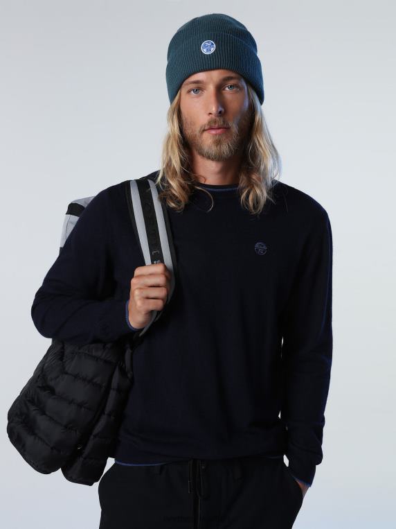 еко џемпер од кашмира Морнарско плаво одећу мушкарци PDV4J891 North Sails