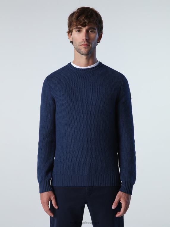 џемпер од саћа тамни тексас одећу мушкарци PDV4J898 North Sails