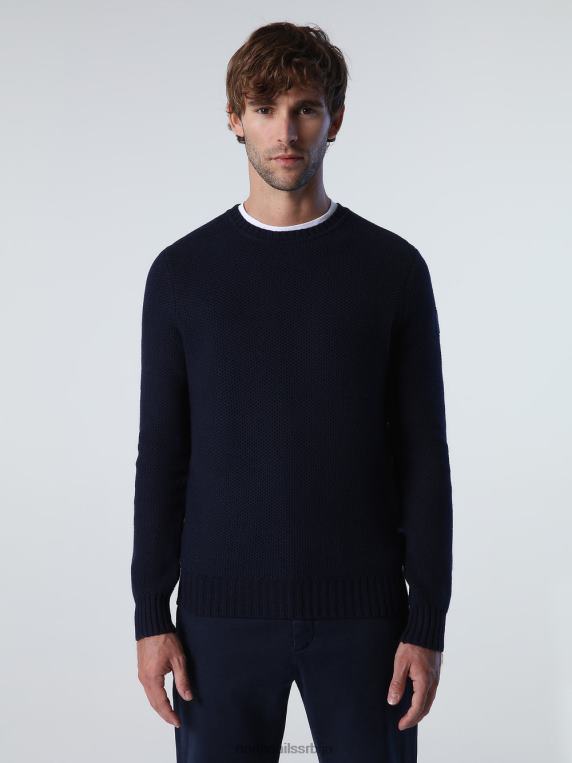 џемпер од саћа Морнарско плаво одећу мушкарци PDV4J899 North Sails