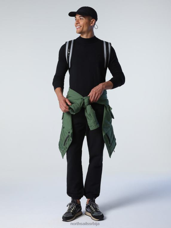 џемпер од памука и вуне црн одећу мушкарци PDV4J902 North Sails