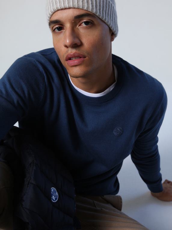 џемпер са великим изрезом тамни тексас одећу мушкарци PDV4J907 North Sails